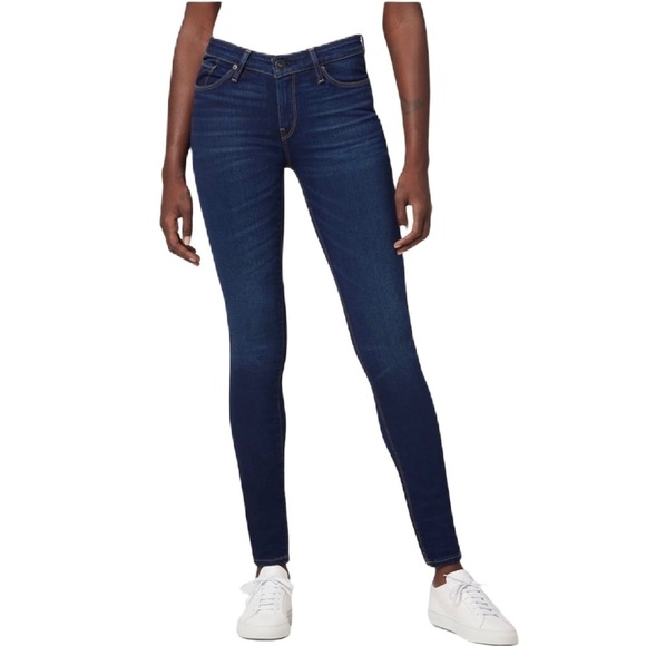 Sz32 Hudson Krista Super Skinny Ankle Denim in a dark wash BGLO colour VGUC - Picture 2 of 14